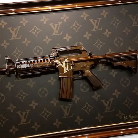 louis vuitton gun painting|louis vuitton machine guns.